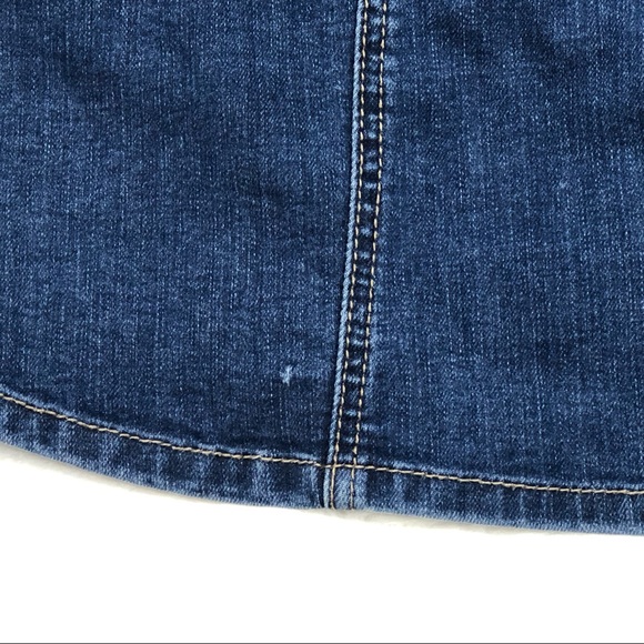 Altar’d State Button Front Blue Jean Mini Skirt size XS - Picture 6 of 7